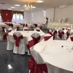 Bühnenbereich hochzeitssaal Eventlocation Halle Saal Vermietung